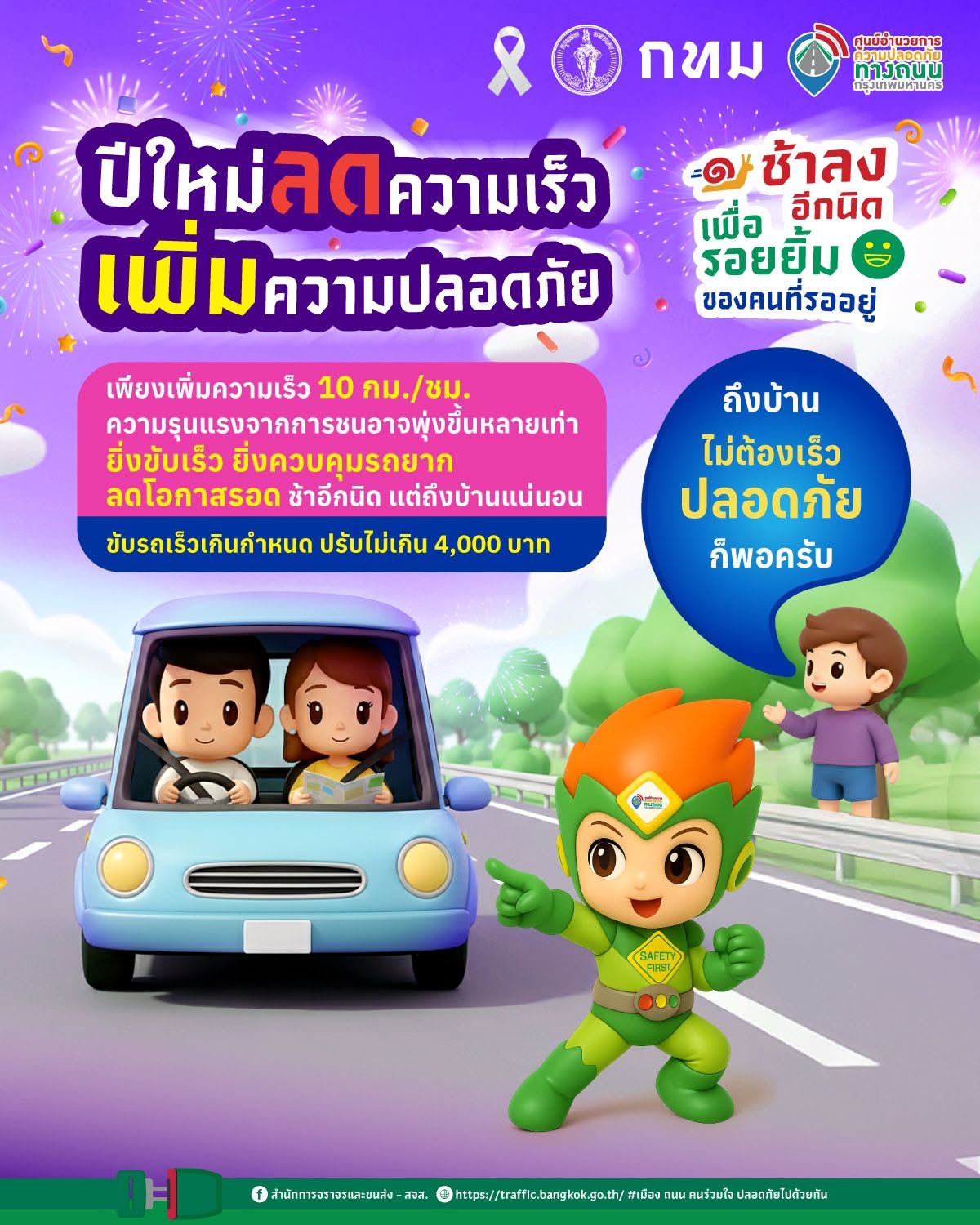ปีใหม่ลดความเร็ว เพิ่มความปลอดภัย