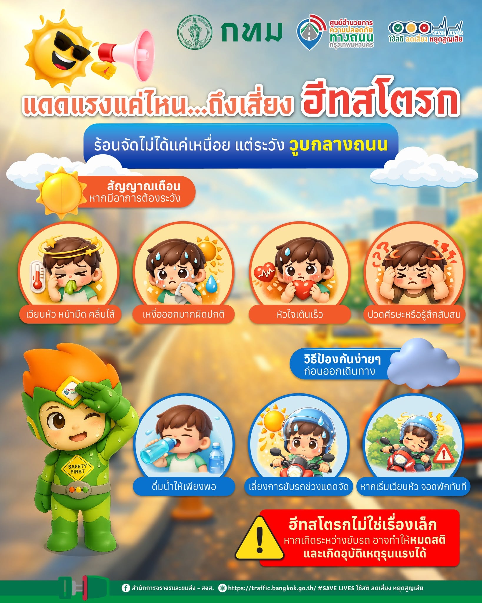แดดแรงแค่ไหน...ถึงเสี่ยงฮีทสโตรก